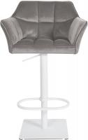 Barhocker Damaso W Samt grau Barhocker Damaso W Samt grau