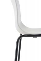 Barhocker Hoover 4-Fuß Gestell schwarz weiß 