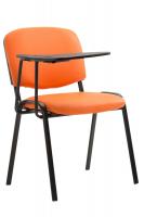 4er Set Stühle Ken mit Klapptisch Kunstleder orange 4er Set Stühle Ken mit Klapptisch Kunstleder orange
