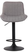 Barhocker Lentini Stoff schwarz grau Barhocker Lentini Stoff schwarz grau