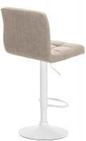 Barhocker Calma Stoff weiß creme Barhocker Calma Stoff weiß creme