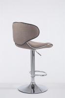 Barhocker Las Vegas V2 Stoff chrom taupe Barhocker Las Vegas V2 Stoff chrom taupe