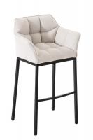 Barhocker Damaso B Stoff mit 4-Fuß Gestell weiß Barhocker Damaso B Stoff mit 4-Fuß Gestell weiß
