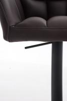 2er Set Barhocker Damaso Kunstleder schwarz braun 2er Set Barhocker Damaso Kunstleder schwarz braun