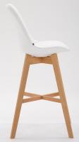 2er Set Barhocker Cannes Kunstleder natura weiß 