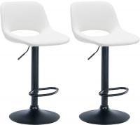 2er Set Barhocker Camden Kunstleder schwarz weiß 2er Set Barhocker Camden Kunstleder schwarz weiß