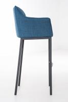 Barhocker Damaso B Stoff mit 4-Fuß Gestell blau Barhocker Damaso B Stoff mit 4-Fuß Gestell blau