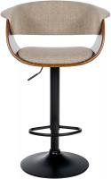 2er Set Barhocker Vestal Stoff walnuss/creme 2er Set Barhocker Vestal Stoff walnuss/creme