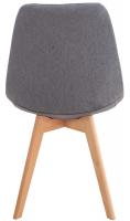 Stuhl Linares Stoff grau 