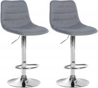 2er Set Barhocker Lex Stoff C grau 2er Set Barhocker Lex Stoff C grau
