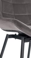 Barhocker Weston Schwenkbar Samt grau 