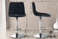 2er Set Barhocker Lex Stoff C schwarz 2er Set Barhocker Lex Stoff C schwarz