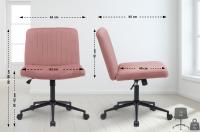 Bürostuhl Kingman Samt pink 