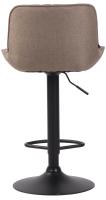 Barhocker Lentini Stoff schwarz taupe Barhocker Lentini Stoff schwarz taupe