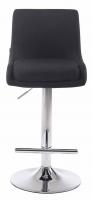 2er Set Barhocker Club Stoff chrom schwarz 2er Set Barhocker Club Stoff chrom schwarz