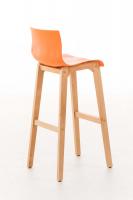 Barhocker Hoover Natura 4-Fuß Gestell orange 