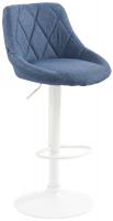 Barhocker Lazio Stoff weiß blau Barhocker Lazio Stoff weiß blau