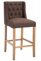 Barhocker Cassandra Stoff Antik-hell braun Barhocker Cassandra Stoff Antik-hell braun