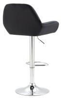 2er Set Barhocker Braga Samt chrom schwarz 2er Set Barhocker Braga Samt chrom schwarz