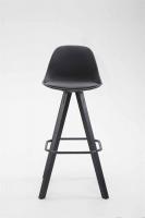 Barhocker Franklin Kunstleder Square Schwarz (eiche) schwarz 