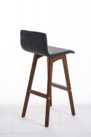 Barhocker Taunus Stoff Walnuss dunkelgrau 
