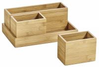 ZELLER PRESENT Organizer-Set Bambus 28x17,7x11cm 4teilig ZELLER PRESENT Organizer-Set Bambus 28x17,7x11cm 4teilig