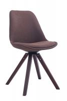 Besucherstuhl Troyes Stoff Square walnuss (eiche) braun Besucherstuhl Troyes Stoff Square walnuss (eiche) braun