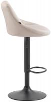 Barhocker Lazio Stoff schwarz creme Barhocker Lazio Stoff schwarz creme