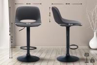 Barhocker Camden Kunstleder schwarz schwarz Barhocker Camden Kunstleder schwarz schwarz