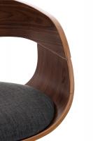 2er Set Barhocker Kingston Stoff walnuss/dunkelgrau 