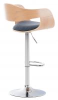 2er Set Barhocker Kingston Stoff natura/blau 2er Set Barhocker Kingston Stoff natura/blau