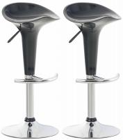 2er Set Barhocker Saddle grau 2er Set Barhocker Saddle grau