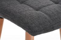 Barhocker Lincoln Stoff hellgrau 