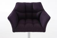 Barhocker Damaso W Stoff lila 