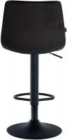 2er Set Barhocker Jerry Samt schwarz schwarz 