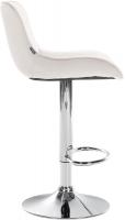 Barhocker Vonore Samt chrom creme 
