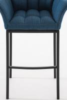 Barhocker Damaso B Stoff mit 4-Fuß Gestell blau Barhocker Damaso B Stoff mit 4-Fuß Gestell blau