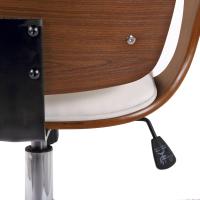 Bürostuhl Burbank Kunstleder walnuss/weiß Bürostuhl Burbank Kunstleder walnuss/weiß