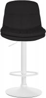 Barhocker Laurel Stoff weiß schwarz Barhocker Laurel Stoff weiß schwarz
