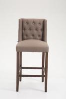 Barhocker Cassandra Stoff Antik-dunkel taupe Barhocker Cassandra Stoff Antik-dunkel taupe