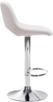 Barhocker Camden Stoff chrom creme Barhocker Camden Stoff chrom creme