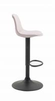 Barhocker Kiel Stoff schwarz creme 