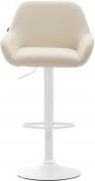 Barhocker Braga Kunstleder weiß creme Barhocker Braga Kunstleder weiß creme