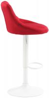 Barhocker Lazio Stoff weiß rot Barhocker Lazio Stoff weiß rot