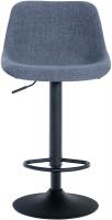 Barhocker Loft Stoff blau 