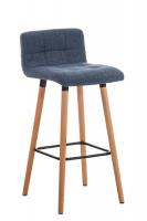 2er Set Barhocker Lincoln Stoff natura blau 2er Set Barhocker Lincoln Stoff natura blau
