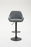 Barhocker Braga Kunstleder grau Barhocker Braga Kunstleder grau