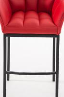 Barhocker Damaso B mit 4-Fuß Gestell rot Barhocker Damaso B mit 4-Fuß Gestell rot