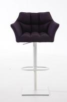 Barhocker Damaso W Stoff lila 