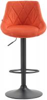 Barhocker Lazio Stoff schwarz orange Barhocker Lazio Stoff schwarz orange